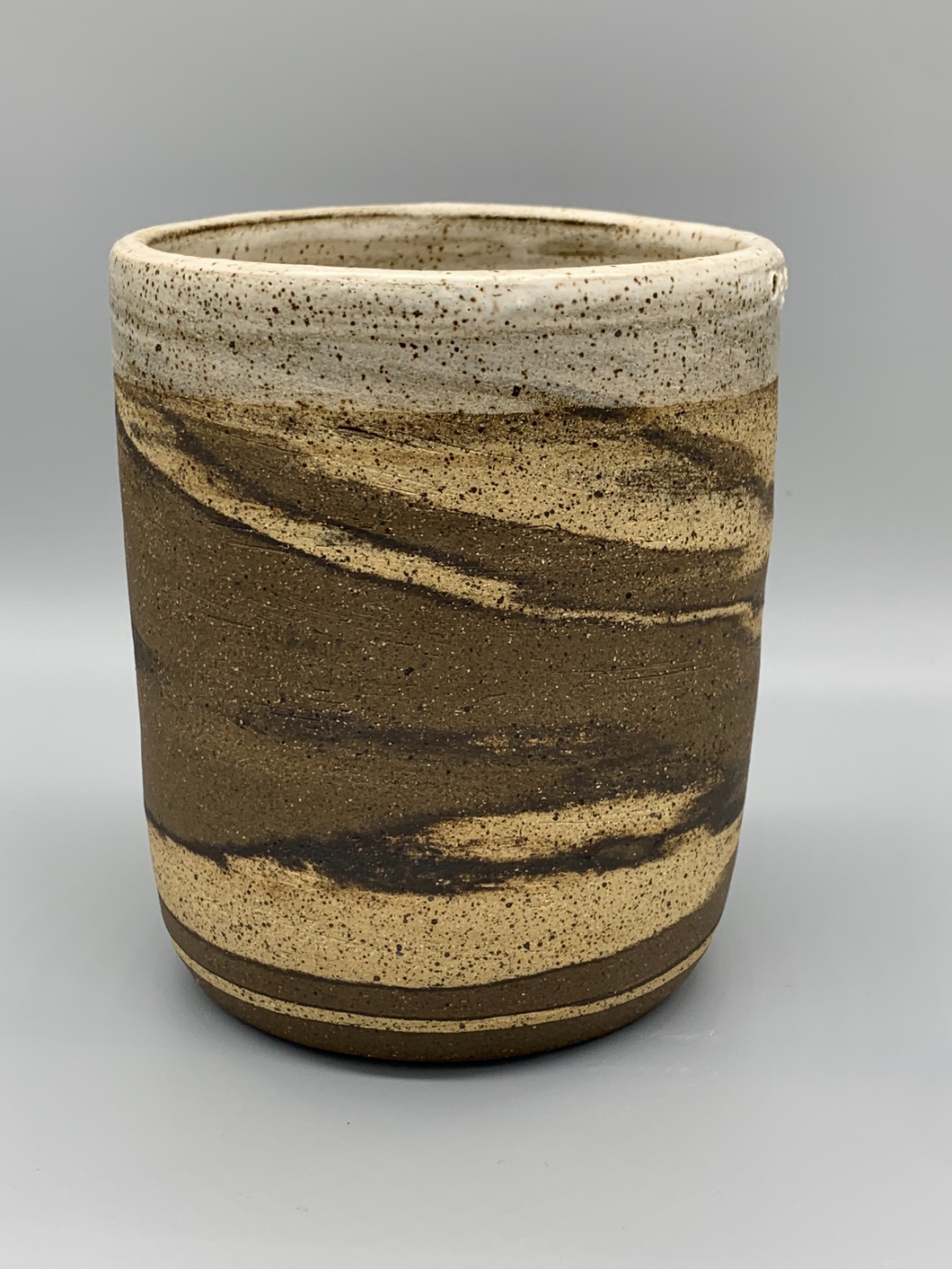 Straight Three Clay Vase